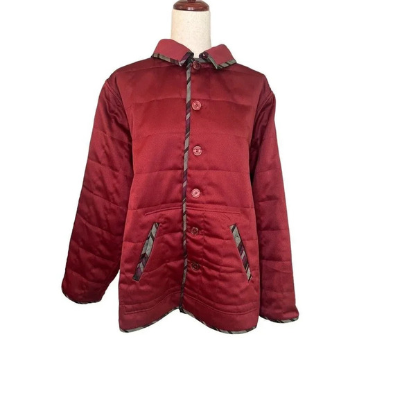 Wearable Art To Wear Reversible Silk Jacket 1X Paisley Floral Abstract Artsy - Picture 7 of 13